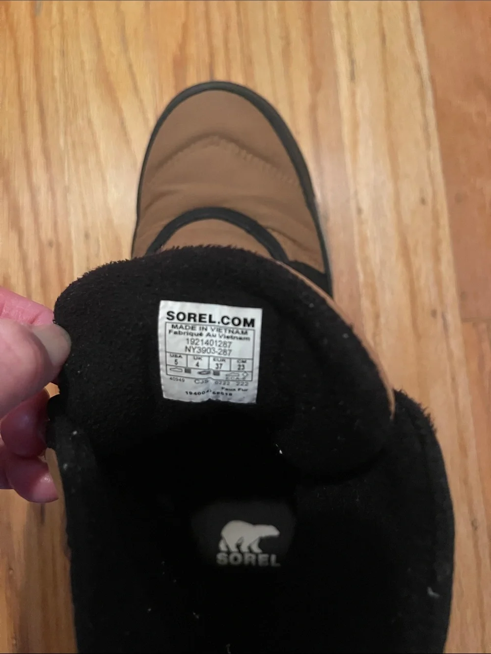Sorel Kids Brown and Black Waterproof Winter Boots